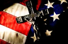 Flag and Crucifix